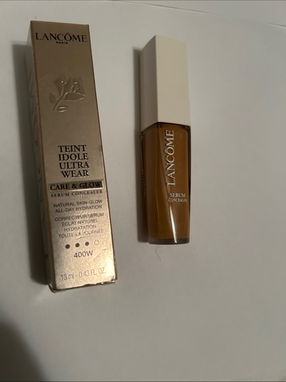 Teint Idole Ultra Wear Care & Glow Serum Concealer - Warm Honey 400W